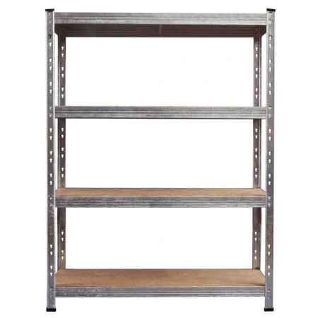Four-tier galvanized shelving unit