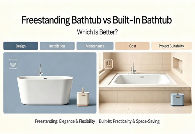 Freestanding Bathtub vs Built-In Bathtub: Which Is Better?