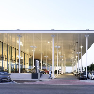 4S Car Exhibition Hall Steel Structure