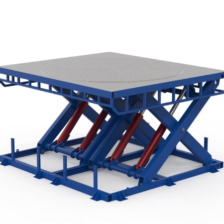 Scissor lift - custom table rotation
