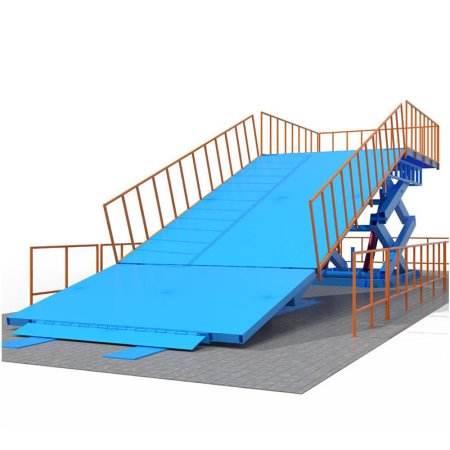 large scissor lift platform for slope testing