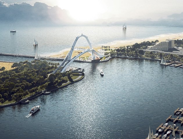 Overpass over the river
