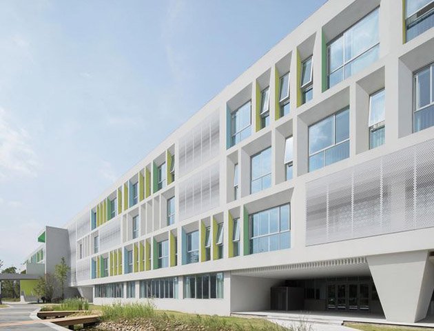 Steel structure primary school construction