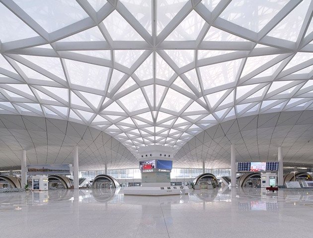 private airport terminal building steel structure project