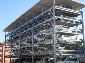 steel structure multi level parking building