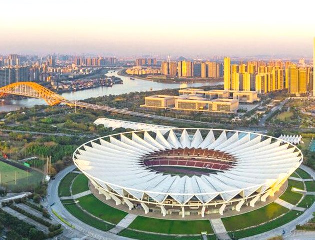 prefabricated steel sports stadium
