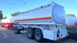 Full trailer oil tanker truck