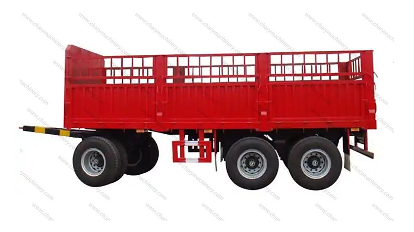 Full trailer compartment truck