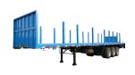 Wood log trailer
