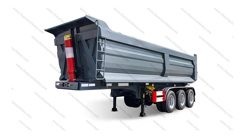 3-axle U-Type Dump Trailer