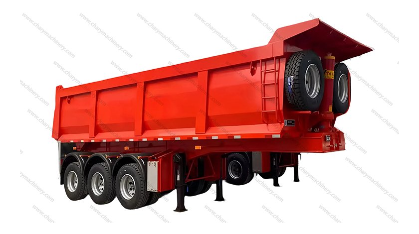 3-axle U-Type Dump Trailer