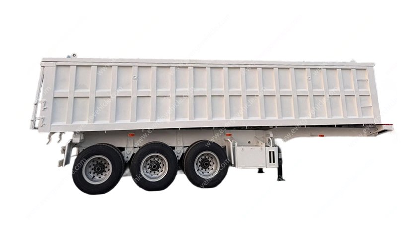 3-axle Rectangular Dump Trailer