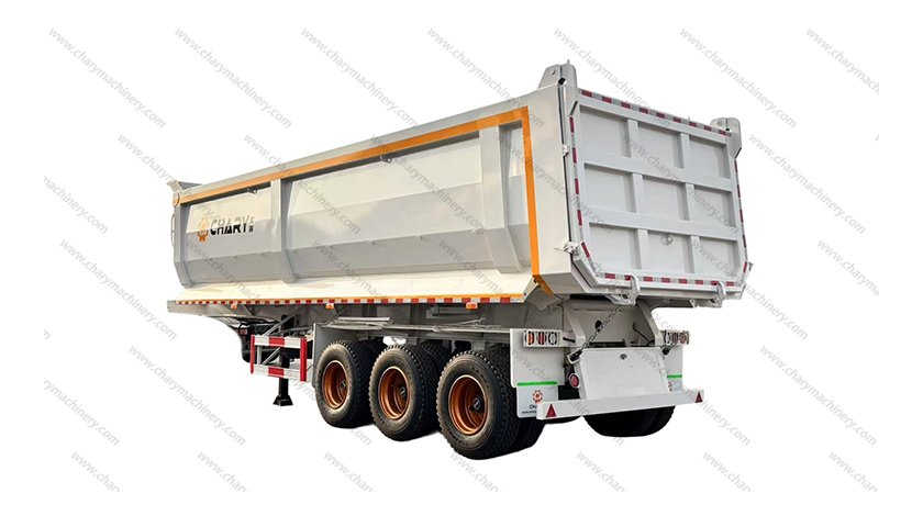 3-axle U-Type Dump Trailer