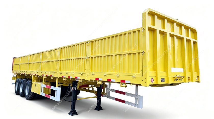 Tri Axle Drop Side Semi Trailer