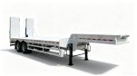 3 Axles Lowbed semi trailer