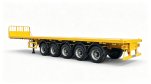 5 Axle Flatbed Semi Trailer with Rear Self-Steering Axles