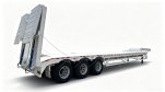 3 Axle 60T Lowbed Semi Trailer with Hydraulic Loading Ramps