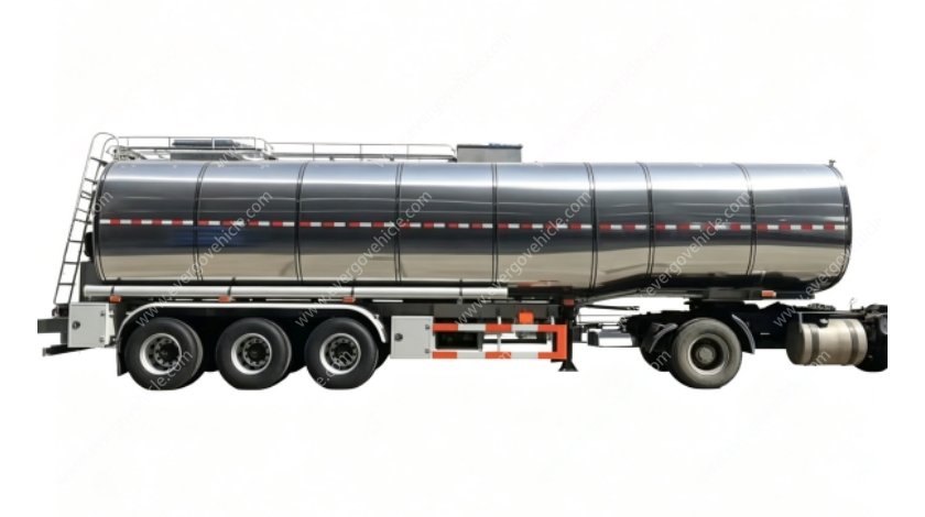 Tri Axle Stainless Steel Bitumen Tank Semi Trailer