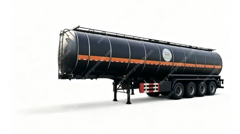 4-axis asphalt transport semi-trailer