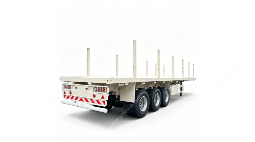 12.5m Heavy Duty Log Carrier Semi Trailer for Wood Raw Material Transportation