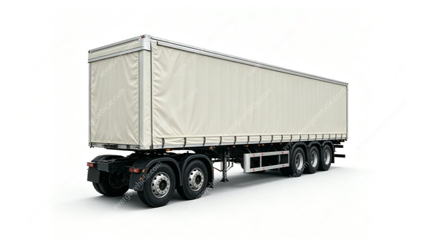 3 Axle Curtainside Semi Trailer | 95m³ Volume Logistics Curtain Trailer
