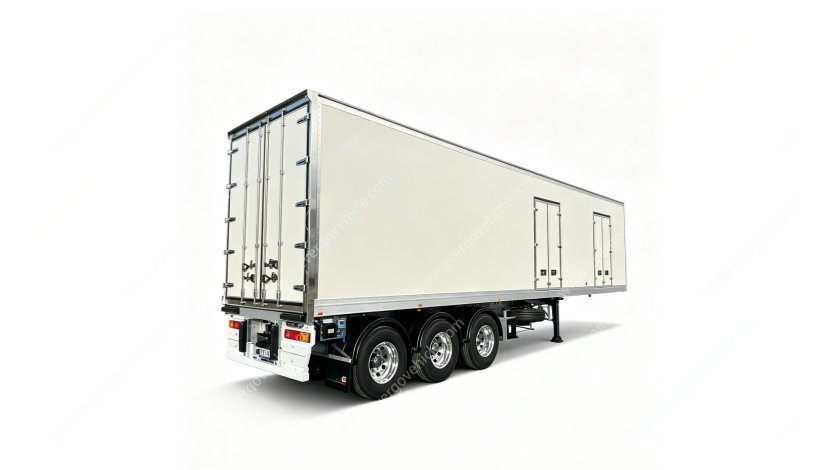 High Insulation Refrigerated Trailer with BPW Axle EBS Brake for Frozen Fruit Meat Shipment
