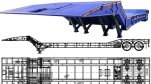 2 Axle 120 Ton Folding Gooseneck Lowboy Trailer_yyt (2)_副本