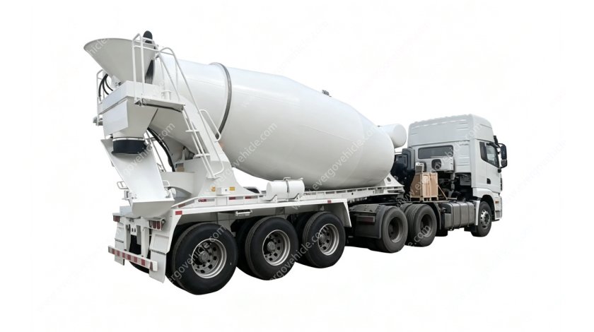 PTO Type Concrete Mixer Semi-Trailer