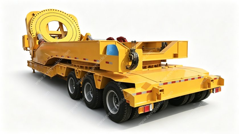 Heavy Duty Windmill Blade Adapter Semi Trailer For Wind Energy Transportation
