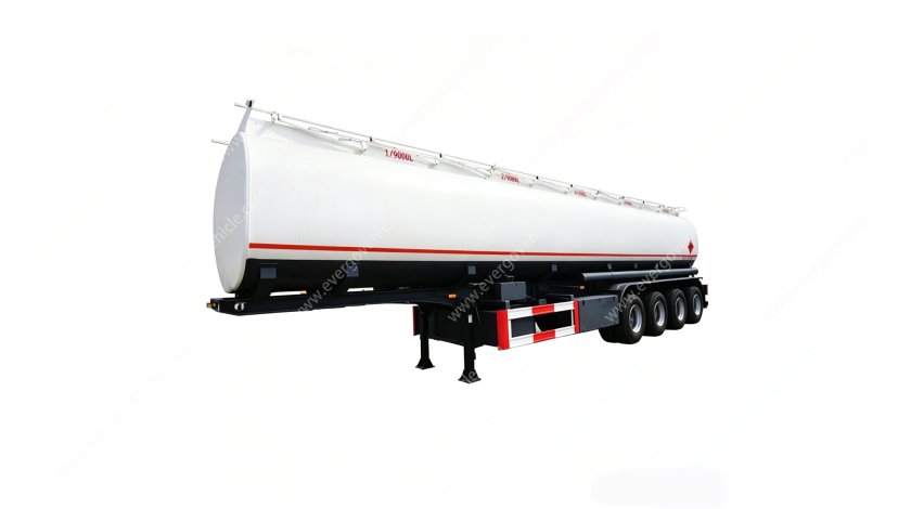 45000L 4 axle carbon steel fuel tanker semi-trailer