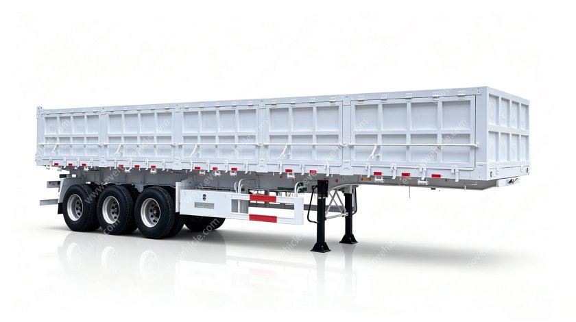 Construction Bulk Cargo Side Tipper Semi Trailer