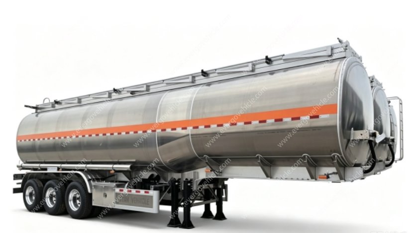 3 Axle Aluminum Alloy Fuel Tank Semi Trailer