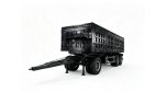 3‑Axle Full Drawbar Stake‑Type Dump Trailer, 40‑60Ton Bulk Material Transport Full Trailer