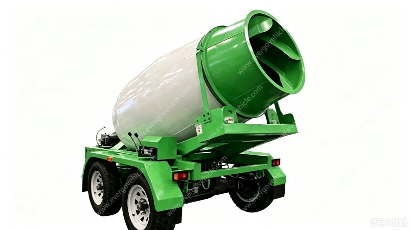 3 Yards Portable Concrete Mixing Trailer