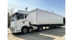 40ft 3 Axle Box-Type Curtain Side Van Semi Trailer with Q345/T700 Steel Frame