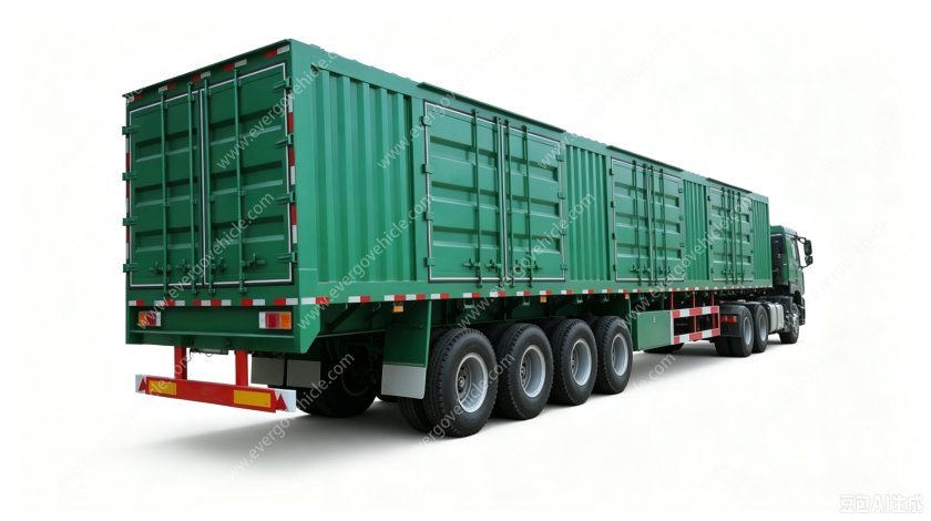 ​4‑Axle Heavy‑Duty Box Semi‑Trailer