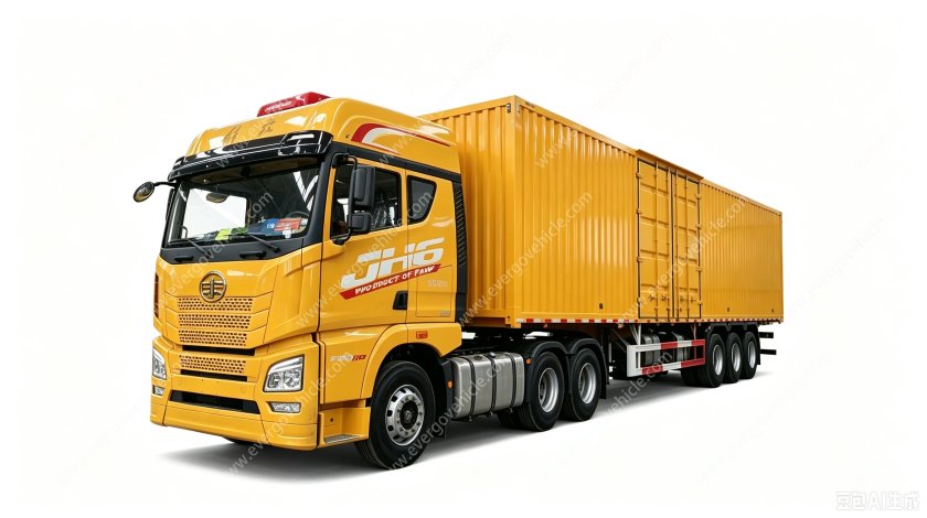 FAW JH6 3‑Axle Box Semi‑Trailer