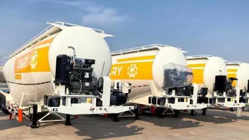 Five Powder Tank Semi‑trailers Finished for Delivery