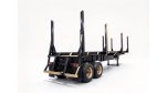 42ft Drop Center Log Semi Trailer, High Tensile Steel Logging Trailer, 80000lb GVWR for Timber Wood Transport