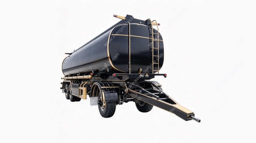 Heavy Duty 20m³ Drawbar Tanker Trailer, WABCO Brake JOST Landing Gear Liquid Fuel Tank Full Trailer