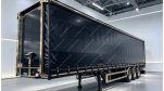 4.5m Curtainsider Semi Trailer, Pillarless Postless Curtain Side Trailer with BPW Axle Drum Brake