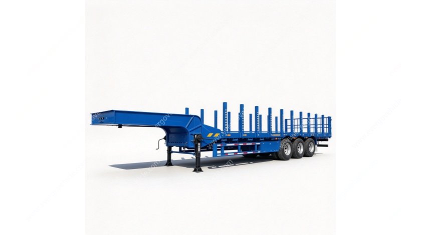 3 Axle Wood Log Semi Trailer | Heavy Duty Stake Timber Trailer for Wood Log Transportation