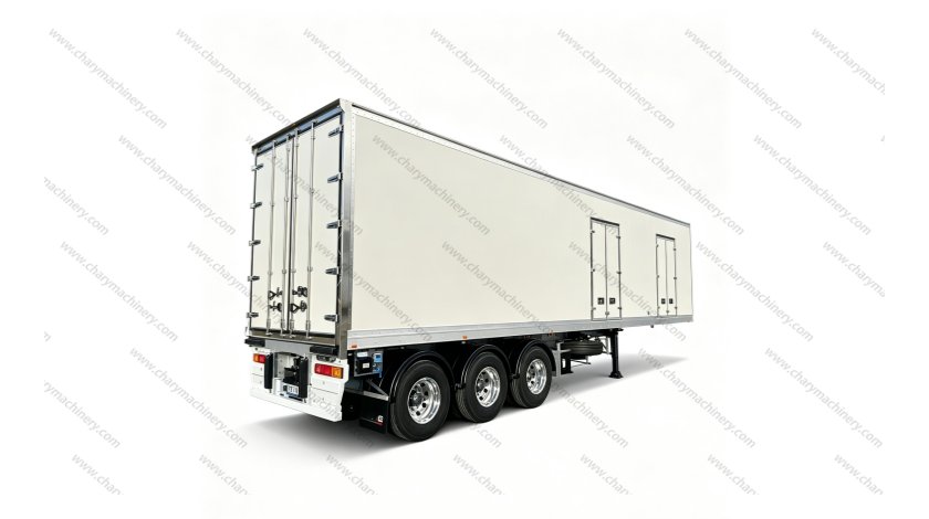 Remorque frigorifique à haute isolation, essieu BPW, freinage EBS, destinée au transport de fruits et viandes surgelés