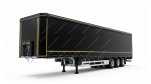 Semi-remorque à rideau latéral 55 FT avec suspension pneumatique BPW