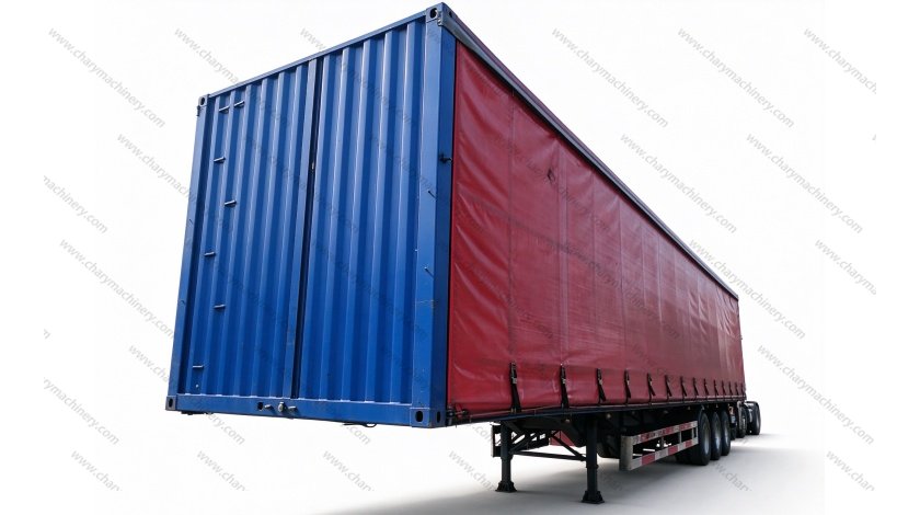 Semi-remorque à rideaux latéraux | Remorque à rideaux robuste pour transport de marchandises générales