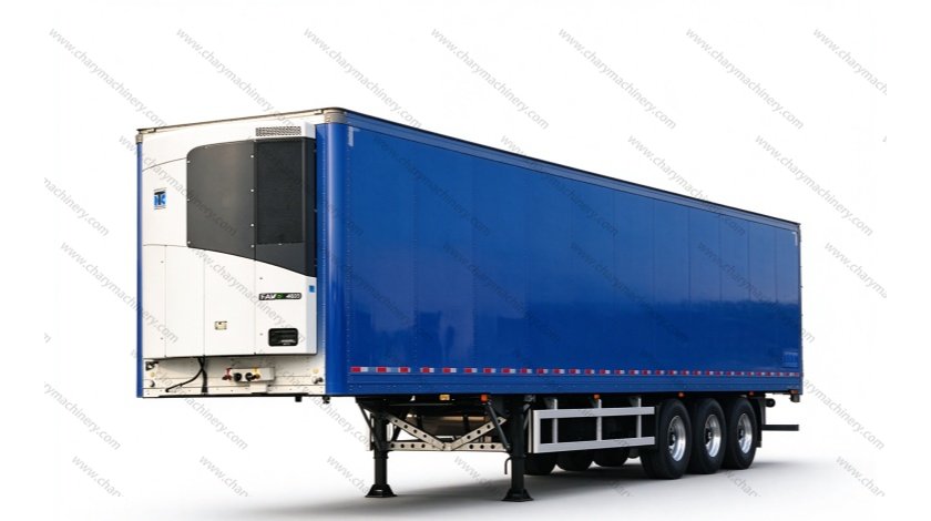 Semi-remorque frigorifique à caisse isotherme | Remorque de transport réfrigéré pour fruits, viande et produits frais