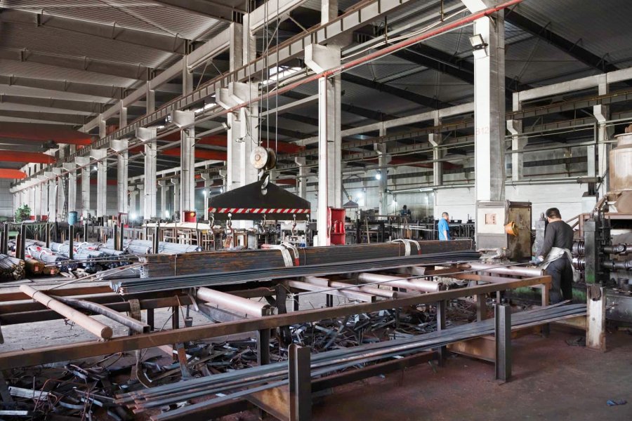 Inside the factory