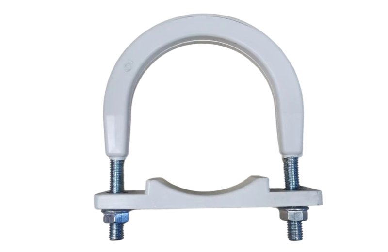 Polyurethane rubber u-shaped pipe clamp