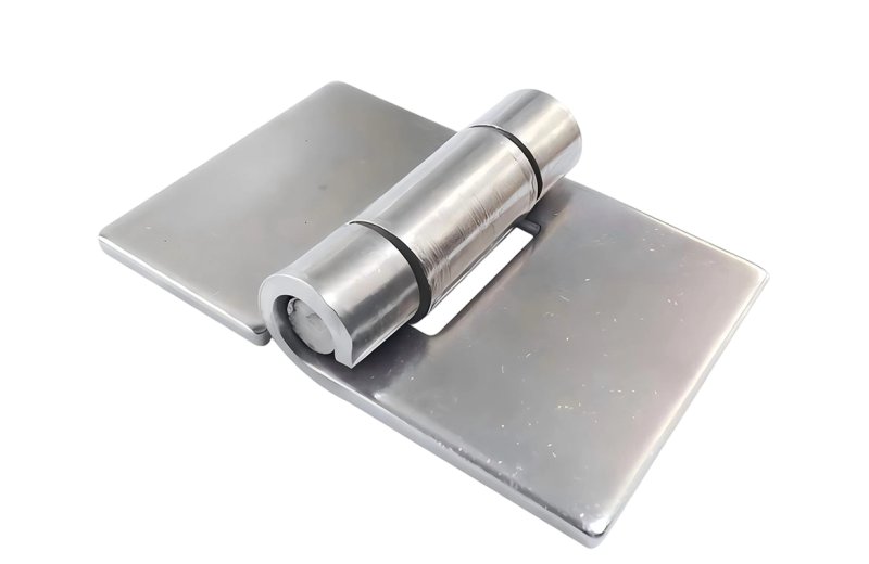 Stainless steel thickened welded hinge