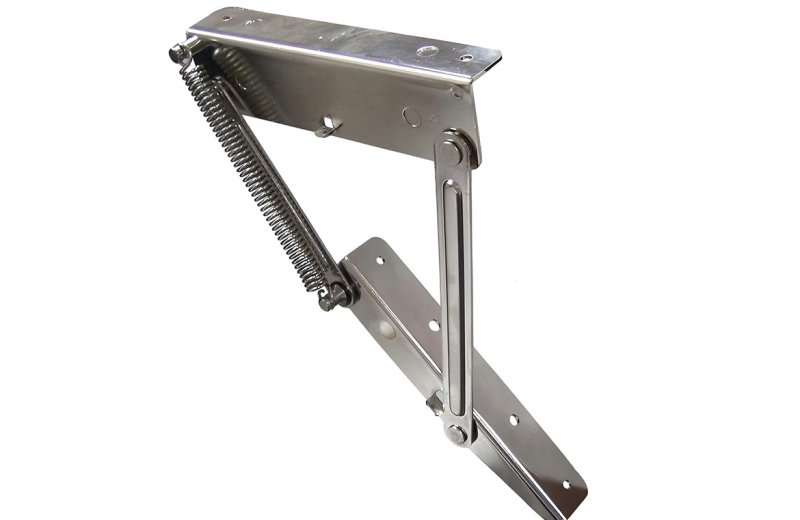 Flipping support frame for kitchen cabinet doors
